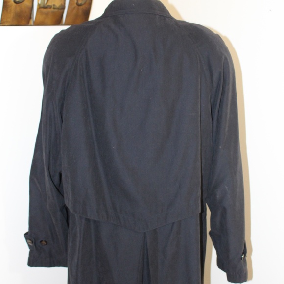 Brem, Rainwear no show buttons Long black Trench coat - Picture 6 of 14